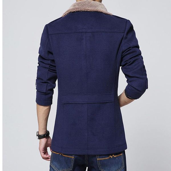 fashion brand slim mens high single breasted stand fit winter collar men jacket pea coat quality casual men long coat urfnt, Black
fashion brand slim mens high single breasted stand fit winter collar men jacket pea coat quality casual men long coat urfnt, Black