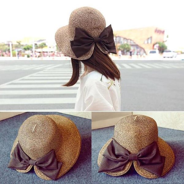 new parent-child mom kids straw hat 3 colors women girls bow sun hat outdoor beach caps, Yellow
new parent-child mom kids straw hat 3 colors women girls bow sun hat outdoor beach caps, Yellow