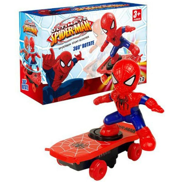 new spiderman electronic stunt scooter skateboard 360" rotation anime sound kids toy
new spiderman electronic stunt scooter skateboard 360" rotation anime sound kids toy