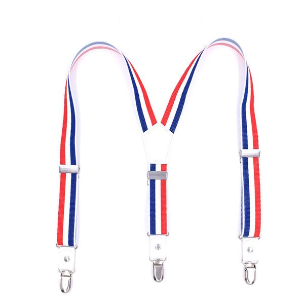 three clip striped children's strap clips men's and girls' children's casual straps suspenders adjustable, Black;white
three clip striped children's strap clips men's and girls' children's casual straps suspenders adjustable, Black;white