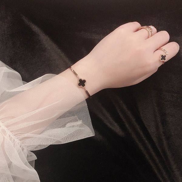 korean-style titanium steel does not fade bracelet womens korean version of the simple personality students mori-style girlfriends rose gold, Black
korean-style titanium steel does not fade bracelet womens korean version of the simple personality students mori-style girlfriends rose gold, Black