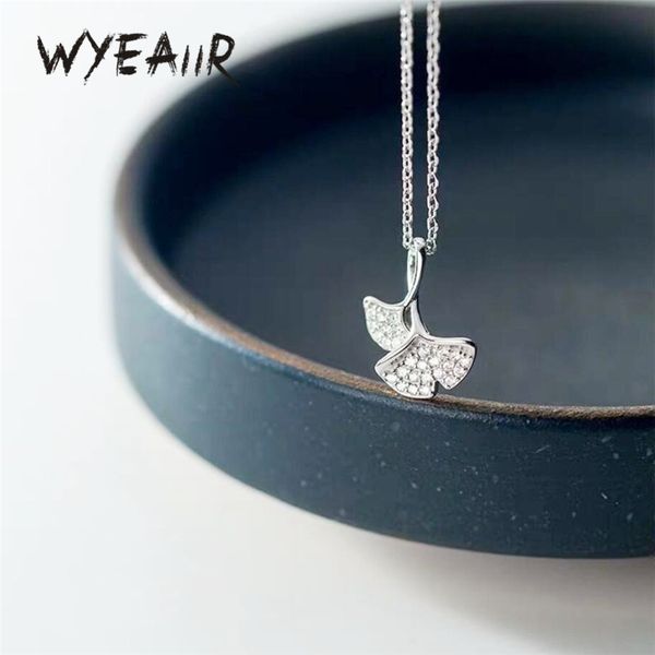 wyeaiir 925 sterling silver fresh creative ginkgo rhinestone leaves clavicle chain female necklace
wyeaiir 925 sterling silver fresh creative ginkgo rhinestone leaves clavicle chain female necklace