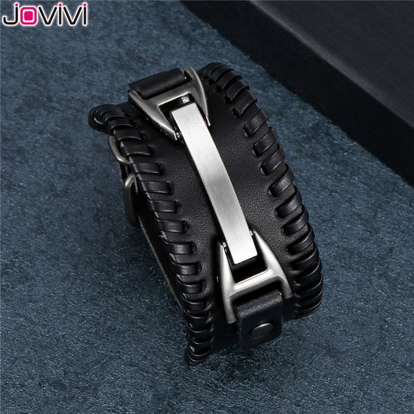 jovivi 1x black color punk leather with rectangle tag braclet for women men adjustable bracelet jewelry 6.5-8.5"inches, Golden;silver
jovivi 1x black color punk leather with rectangle tag braclet for women men adjustable bracelet jewelry 6.5-8.5"inches, Golden;silver