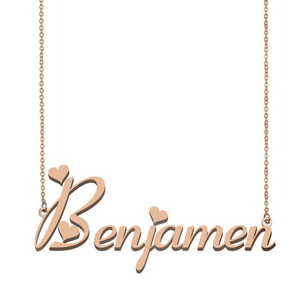 Benjamen Name Necklace Pendant for Women Girls Birthday Gift Custom Nameplate Children Best Friends Jewelry 18k Gold Plated Stainless Steel, Silver
Benjamen Name Necklace Pendant for Women Girls Birthday Gift Custom Nameplate Children Best Friends Jewelry 18k Gold Plated Stainless Steel, Silver
