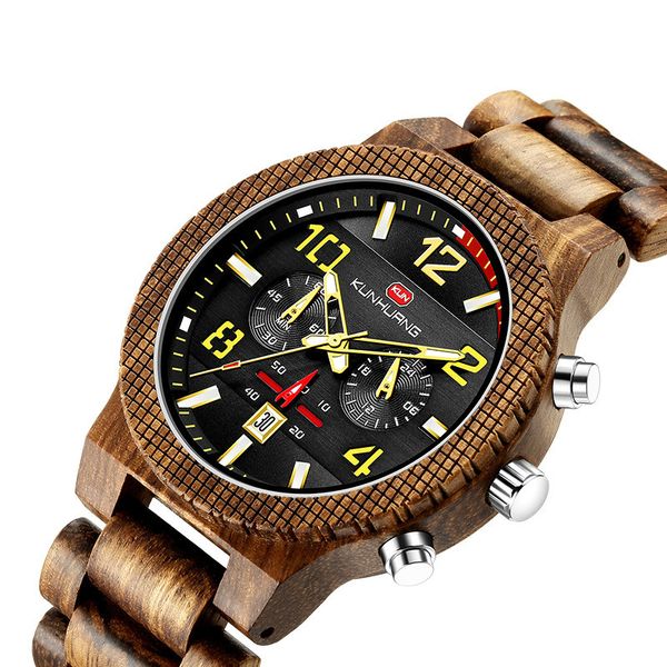 new fashion mens watches wooden quartz watch large dial multifunctional chronograph style wooden watches watch men, Slivery;brown
new fashion mens watches wooden quartz watch large dial multifunctional chronograph style wooden watches watch men, Slivery;brown