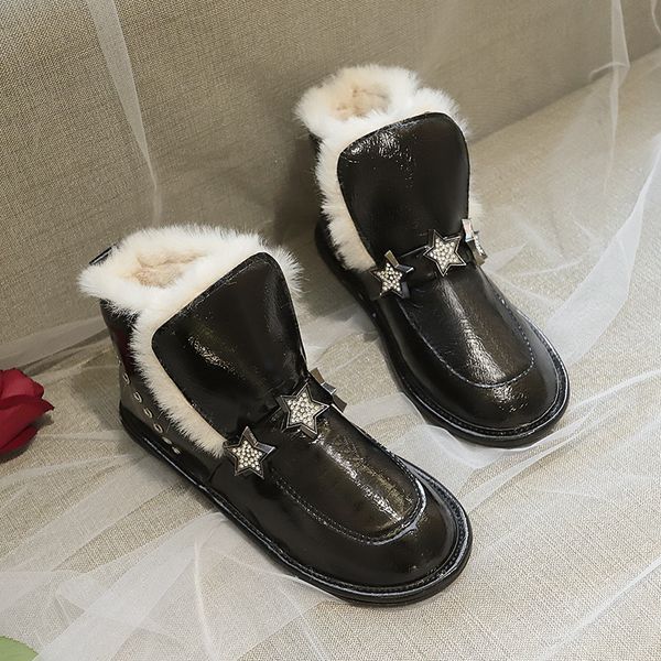 lucyever winter snow boots women thicken fur waterproof platform warm ankle boots shining crystal star cotton padded shoes woman, Black
lucyever winter snow boots women thicken fur waterproof platform warm ankle boots shining crystal star cotton padded shoes woman, Black