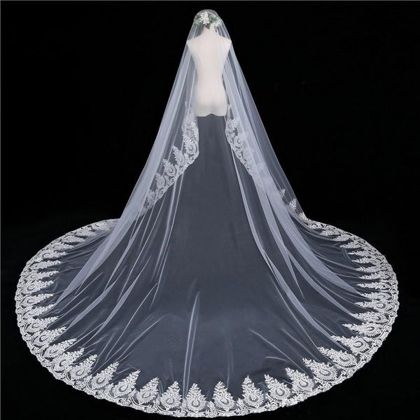 2019 charming bridal veils cathedral length applique with combs bride wedding veils blusher face hair accessories velo vestido de novia, Black
2019 charming bridal veils cathedral length applique with combs bride wedding veils blusher face hair accessories velo vestido de novia, Black