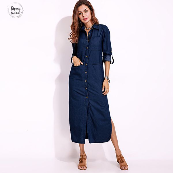 dress kimono sleeve s women casual long sleeve buttons down denim 2019 new spring cotton blue loose split work vestido, Black;gray
dress kimono sleeve s women casual long sleeve buttons down denim 2019 new spring cotton blue loose split work vestido, Black;gray