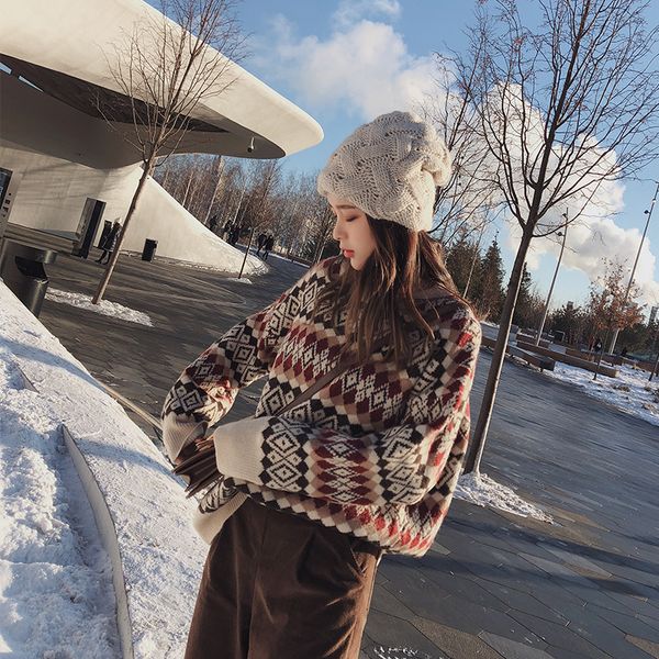 2019 mishow autumn winter vintage sweater for women causal christmas style around neck long sleeve knitting sweater mx18d5406, White;black
2019 mishow autumn winter vintage sweater for women causal christmas style around neck long sleeve knitting sweater mx18d5406, White;black
