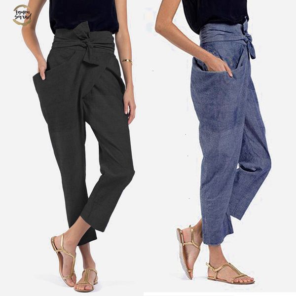 plus celmia size women high waist trouser 2019 autumn casual bow belted pants irregular pockets long palazzo carrot pants 5xl, Black;white
plus celmia size women high waist trouser 2019 autumn casual bow belted pants irregular pockets long palazzo carrot pants 5xl, Black;white