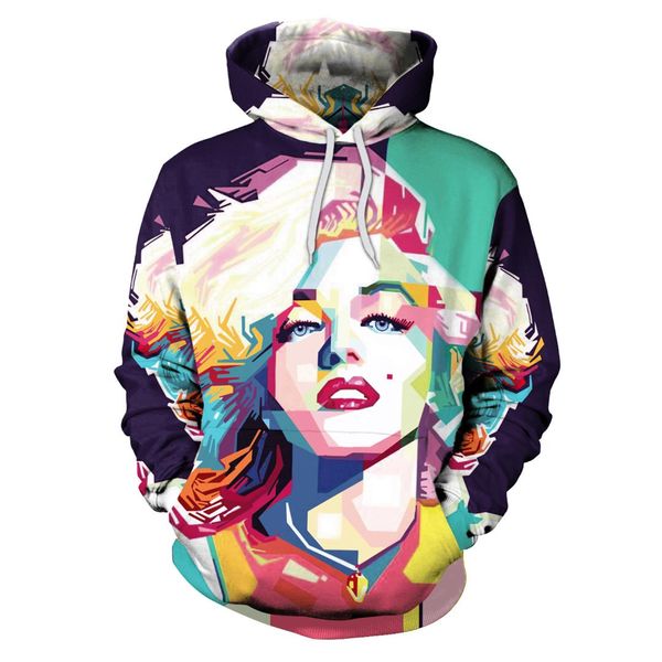women hoodie marilyn print hoodies with hat women pullover loose sweatshirt sudaderas mujer moletom fashion, Black
women hoodie marilyn print hoodies with hat women pullover loose sweatshirt sudaderas mujer moletom fashion, Black