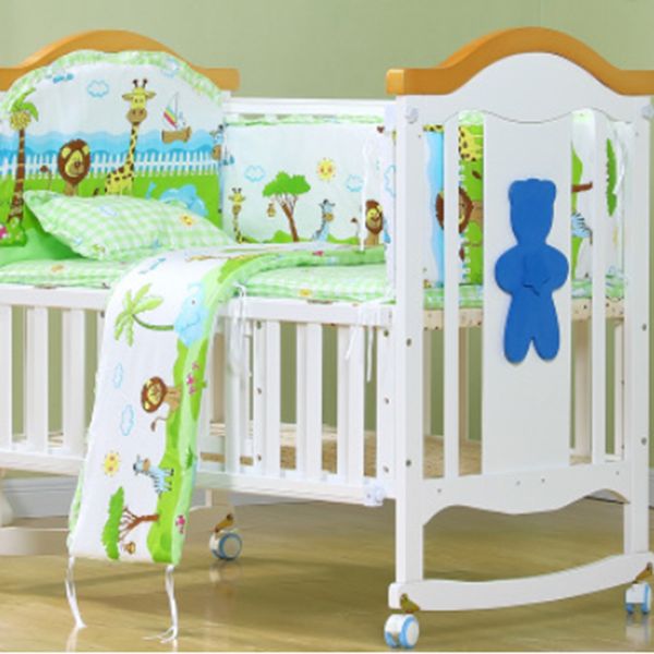 new cute 100*58cm/110*60cm 5pcs/set promotion cotton baby children bedding set comfortable crib bumper baby organizer cot kit
new cute 100*58cm/110*60cm 5pcs/set promotion cotton baby children bedding set comfortable crib bumper baby organizer cot kit