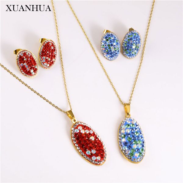 xuanhua stainless steel jewelry sets charms zircon necklace earrings set of earrings for women fashion jewelry gifts for girls, Silver
xuanhua stainless steel jewelry sets charms zircon necklace earrings set of earrings for women fashion jewelry gifts for girls, Silver