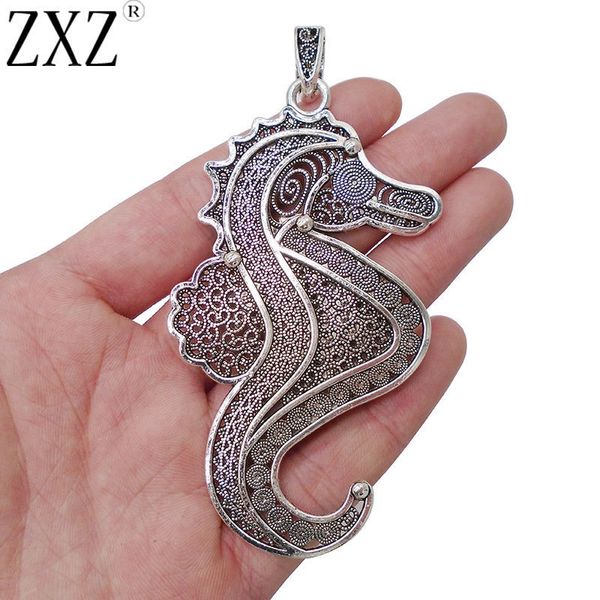 zxz 2pcs antique silver large sea horse hippocampus charms pendants for necklace jewelry making findings 86x48mm
zxz 2pcs antique silver large sea horse hippocampus charms pendants for necklace jewelry making findings 86x48mm