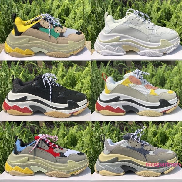 2019 triple s men shoes paris fashion platform women sneakers beige green yellow golden mesh leather male madame casual chaussure
2019 triple s men shoes paris fashion platform women sneakers beige green yellow golden mesh leather male madame casual chaussure
