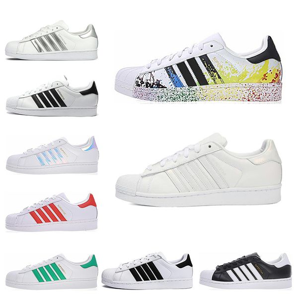 2019 Superstars White Black red Blue Gold Superstars 80s Pride Sneakers Super Stars Women Men Sport Casual Shoes size 36-44
2019 Superstars White Black red Blue Gold Superstars 80s Pride Sneakers Super Stars Women Men Sport Casual Shoes size 36-44