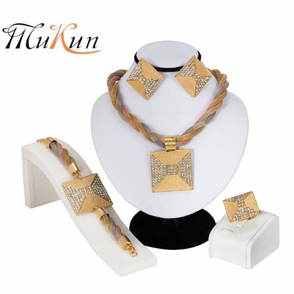 mukun italian fashion laser patterns jewelry charms dubai gold jewelery sets african women big necklace wedding party jewelry, Silver
mukun italian fashion laser patterns jewelry charms dubai gold jewelery sets african women big necklace wedding party jewelry, Silver