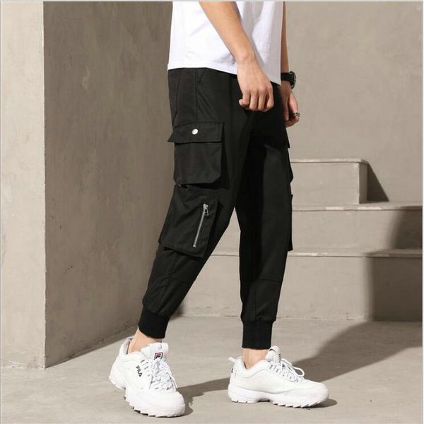 2019 cargo harem pants mens casual joggers baggy tactical trousers harajuku hip hop fashion streetwear sweatpants pencil pants, Black
2019 cargo harem pants mens casual joggers baggy tactical trousers harajuku hip hop fashion streetwear sweatpants pencil pants, Black