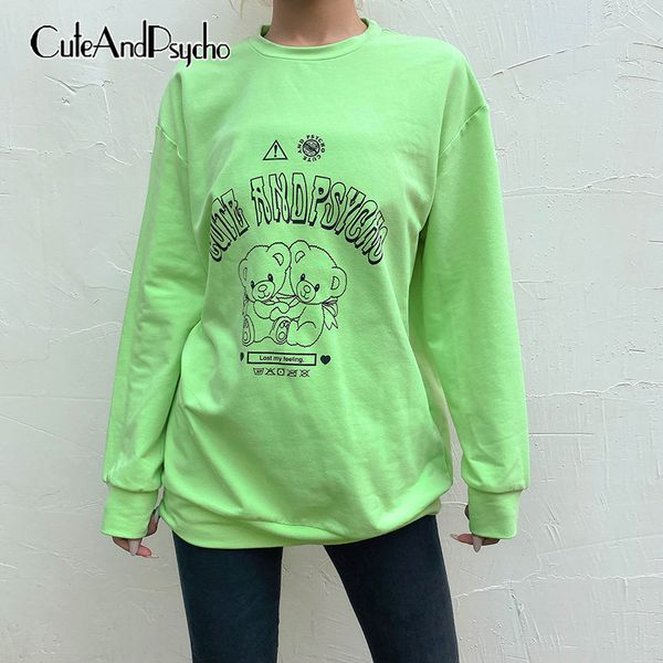 green cute bear sweatshirts women letter print plus size pullover basic casual baggy harajuku long sweatshirt cuteandpsycho, Black
green cute bear sweatshirts women letter print plus size pullover basic casual baggy harajuku long sweatshirt cuteandpsycho, Black