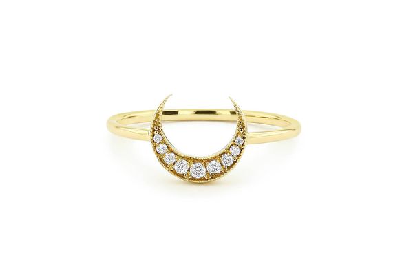 new crescent moon moon ring plating 14k originality exaggeration be engaged ring woman, Silver
new crescent moon moon ring plating 14k originality exaggeration be engaged ring woman, Silver