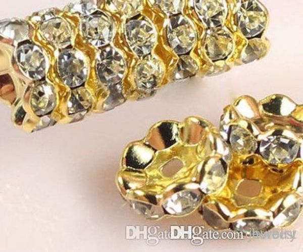 8mm 10mm 500 pcs/lot white clear crystal rhinestone rondelle wave spacer beads, gold plated jewelry rondelle spacer loose bead k2242 g94
8mm 10mm 500 pcs/lot white clear crystal rhinestone rondelle wave spacer beads, gold plated jewelry rondelle spacer loose bead k2242 g94