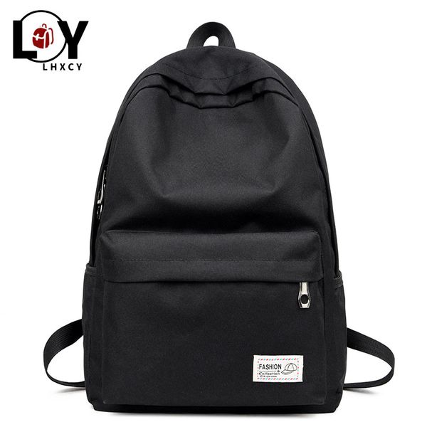 classic solid color double zipper black backpack teenage fashion oxford soft woman backpack high capacity travel school
classic solid color double zipper black backpack teenage fashion oxford soft woman backpack high capacity travel school