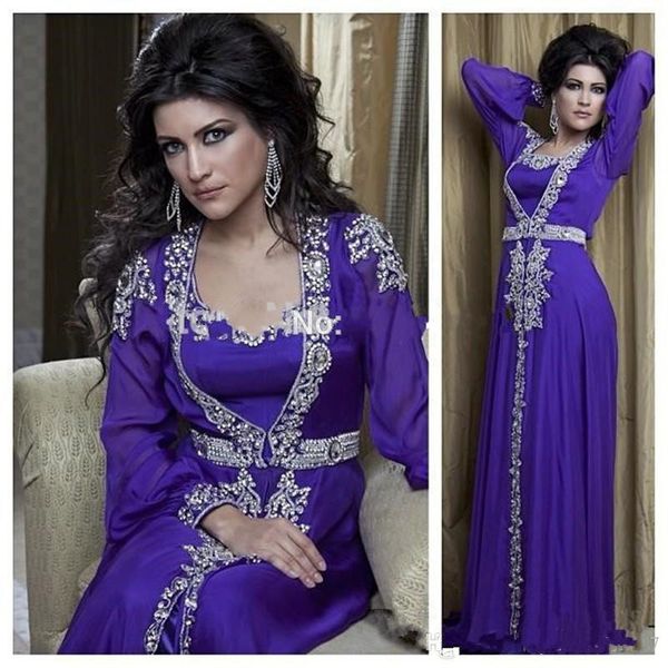 2019 new purple chiffon evening dresses beaded dubai arab muslim turkey long evening dress turkish robes vestido de festa, Black;red
2019 new purple chiffon evening dresses beaded dubai arab muslim turkey long evening dress turkish robes vestido de festa, Black;red