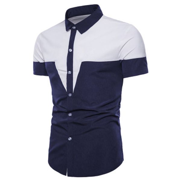 man clothes casual panelled shirts short sleeve male summer casual patchwork shirt turn down colar men's shirts tees -2xl, White;black
man clothes casual panelled shirts short sleeve male summer casual patchwork shirt turn down colar men's shirts tees -2xl, White;black