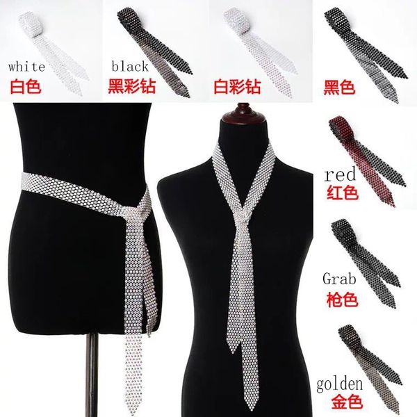new type of crystal tie women decorated with personalized waistband girls social sailor dance necktie, Black;blue
new type of crystal tie women decorated with personalized waistband girls social sailor dance necktie, Black;blue
