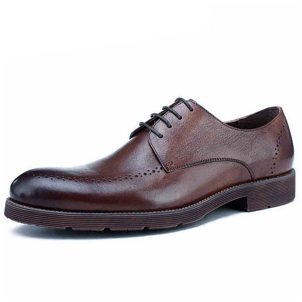 2019 summer genuine leather handmade men's carved suit footwear round toe derby laces man formal dress breathable shoes, Black
2019 summer genuine leather handmade men's carved suit footwear round toe derby laces man formal dress breathable shoes, Black