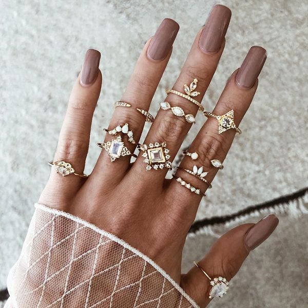12 шт. / компл. классический кольцевой набор cz кристалл геометрия gem leaf crown открытые кольца перста для женщин мужчин шарм партии boho, Slivery;golden
12 шт. / компл. классический кольцевой набор cz кристалл геометрия gem leaf crown открытые кольца перста для женщин мужчин шарм партии boho, Slivery;golden