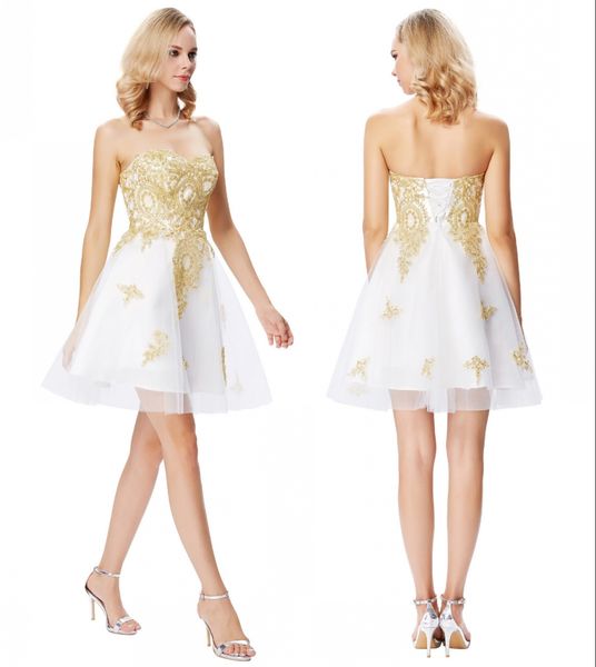 grace karin short white cocktail dresses sweetheart gold appliques formal prom dresses a line bandage tulle homecoming dresses, Blue;pink
grace karin short white cocktail dresses sweetheart gold appliques formal prom dresses a line bandage tulle homecoming dresses, Blue;pink