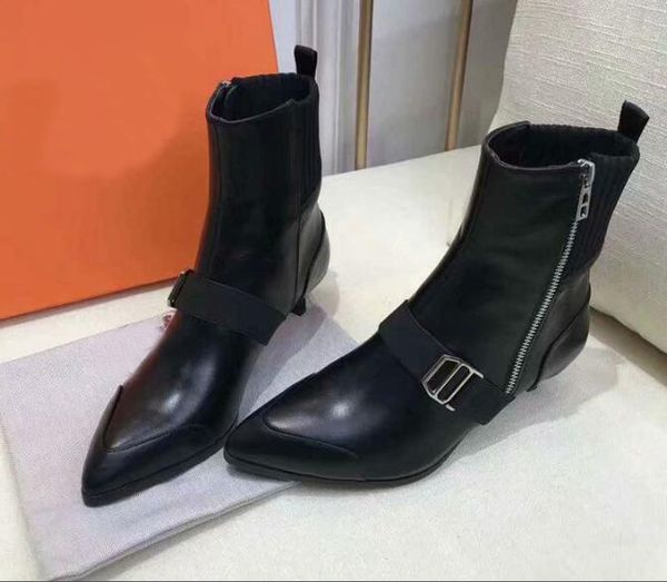 new h womens ankle knight martin winter snow boots cow leather woolen pointed toe shoes original box size 35-40, Black
new h womens ankle knight martin winter snow boots cow leather woolen pointed toe shoes original box size 35-40, Black