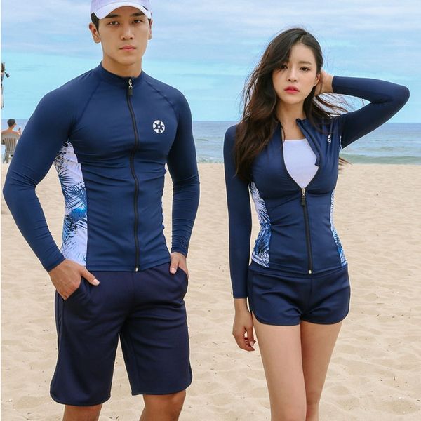 women's diving swimsuit split sports three-piece set long-sleeved sunscreen diving suit men's swimsuit, White;black
women's diving swimsuit split sports three-piece set long-sleeved sunscreen diving suit men's swimsuit, White;black