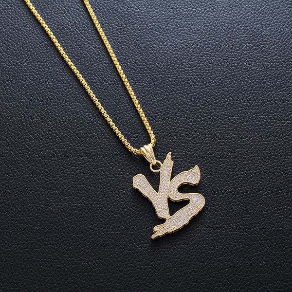 hip-hop hiphop personality trendsetter vs letter pendeloque cut rap rap necklace, Silver
hip-hop hiphop personality trendsetter vs letter pendeloque cut rap rap necklace, Silver