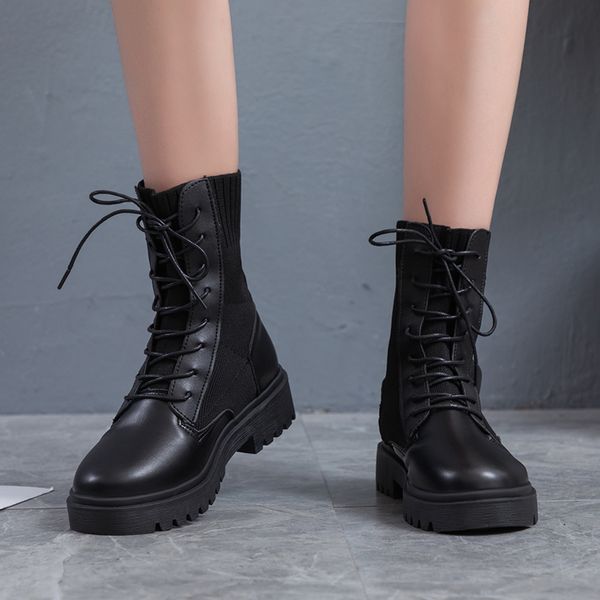 2019 new autumn winter women boots lace up suede female side boots vintage fashion ankle ing, Black
2019 new autumn winter women boots lace up suede female side boots vintage fashion ankle ing, Black