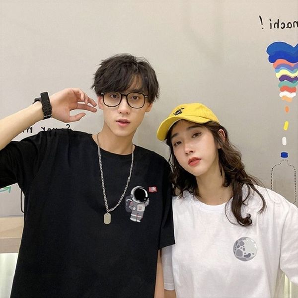 couple clothes 2020 summer ins clothing super trend niche design sense short-sleeved t-shirt student couple style, White
couple clothes 2020 summer ins clothing super trend niche design sense short-sleeved t-shirt student couple style, White