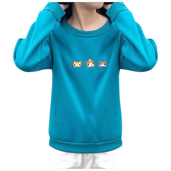 2019 autumn women hoodies fashion character three cats print harajuku fashion kawaii sweatshirt cartoon couples pullovers, Black
2019 autumn women hoodies fashion character three cats print harajuku fashion kawaii sweatshirt cartoon couples pullovers, Black