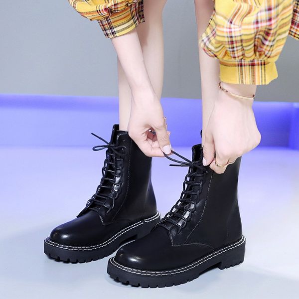 2019 women motorcycle shoes boots women pu leather lace-up casual outdoor flats winter warm snow boots woman mujer zapatos, Black
2019 women motorcycle shoes boots women pu leather lace-up casual outdoor flats winter warm snow boots woman mujer zapatos, Black