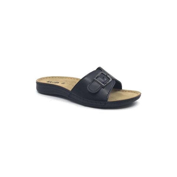 aryan t-011-113 black cork base summer women slippers aryan