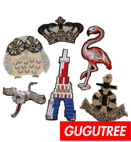 gugutree sequins embroidery big patches bird patches badges applique patches for clothing bp-635, Black
gugutree sequins embroidery big patches bird patches badges applique patches for clothing bp-635, Black
