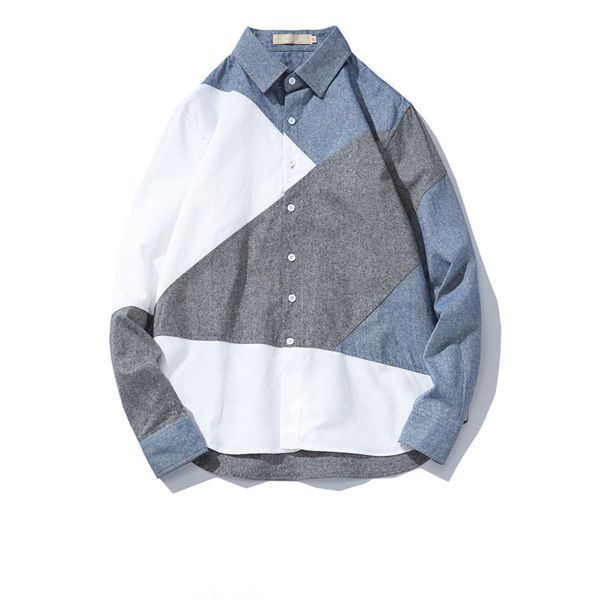 fashion mens long sleeve shirts japanese streetwear cotton casual slim fit turn down collar shirt harujuku 2020, White;black
fashion mens long sleeve shirts japanese streetwear cotton casual slim fit turn down collar shirt harujuku 2020, White;black