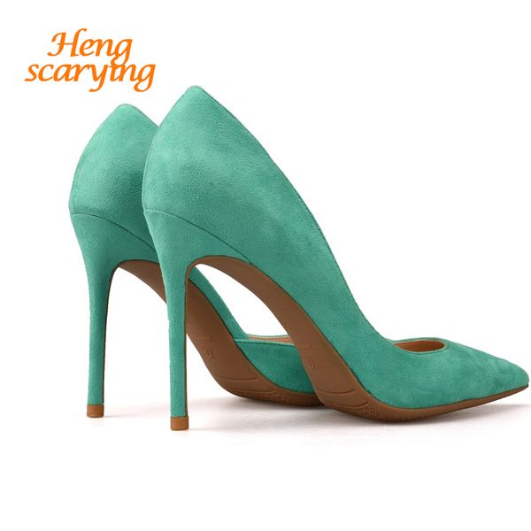 2020 women elegant heels bridal scarpins fetish 6cm 8cm suede flock high heels female green lady valentine plus size 45 46 pumps, Black
2020 women elegant heels bridal scarpins fetish 6cm 8cm suede flock high heels female green lady valentine plus size 45 46 pumps, Black