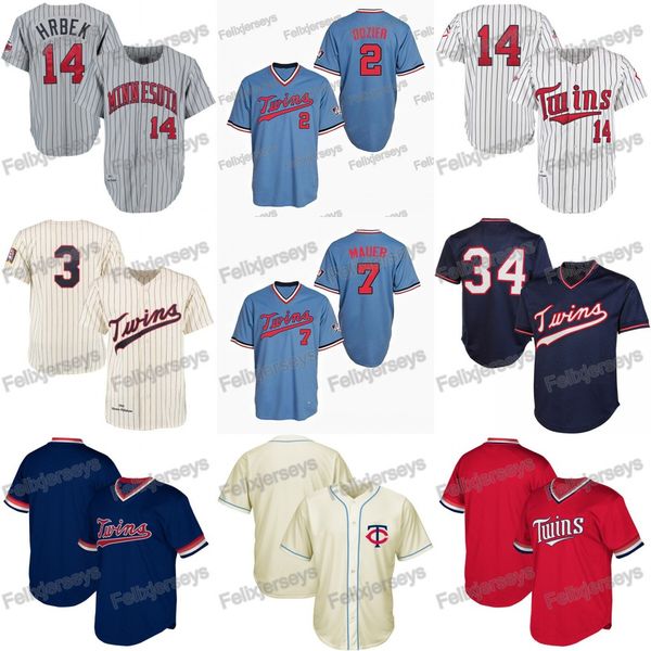 14 Kent Hrbek Minnesota 2 Brian Dozier Harmon Killebrew Twins Joe Mauer Kirby Puckett Baseball Jerseys
14 Kent Hrbek Minnesota 2 Brian Dozier Harmon Killebrew Twins Joe Mauer Kirby Puckett Baseball Jerseys