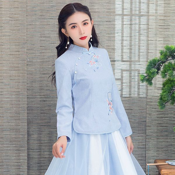 origional 2019 winter new style fashion art clothes embroidery improved cheongsam the republic of china-style chinese costum, Red
origional 2019 winter new style fashion art clothes embroidery improved cheongsam the republic of china-style chinese costum, Red