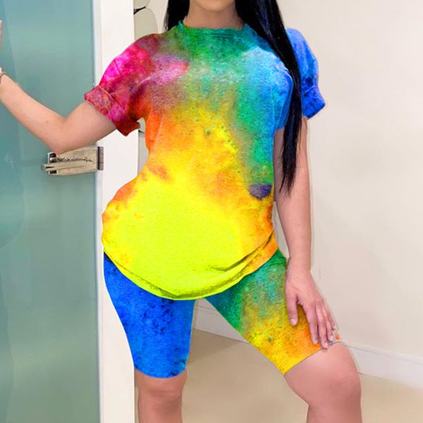 yoga outfits tie dye print tracksuit women summer sport short sleeve o-neck t shirts & shorts suit two piece set ropa verano mujer 2021, White;red
yoga outfits tie dye print tracksuit women summer sport short sleeve o-neck t shirts & shorts suit two piece set ropa verano mujer 2021, White;red