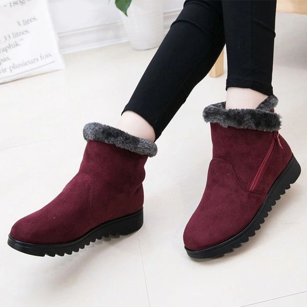 winter boots women warm fur suede wedge ankle boot zip snow boots ladies fashion casual women shoes comfort footwear plus size, Black
winter boots women warm fur suede wedge ankle boot zip snow boots ladies fashion casual women shoes comfort footwear plus size, Black