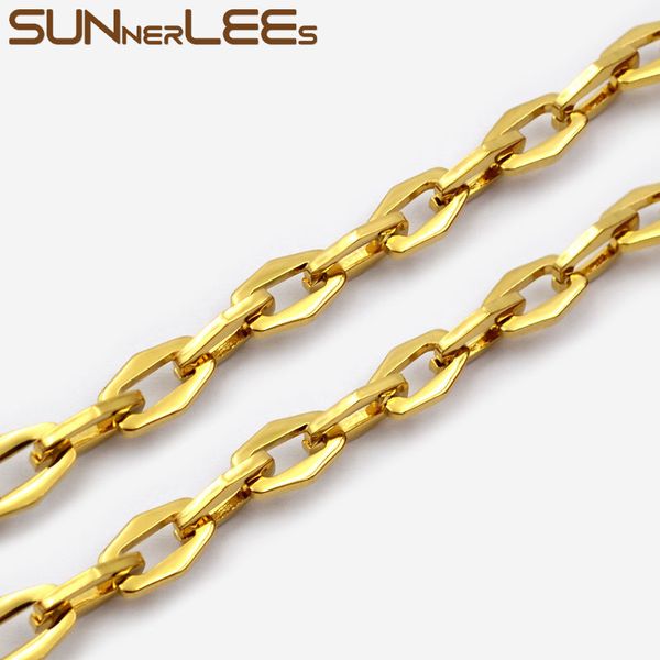 sunnerlees 316l stainless steel necklace 6.5mm geometric link chain gold high polished men women fashion jewelry gift sc183 n, Silver
sunnerlees 316l stainless steel necklace 6.5mm geometric link chain gold high polished men women fashion jewelry gift sc183 n, Silver