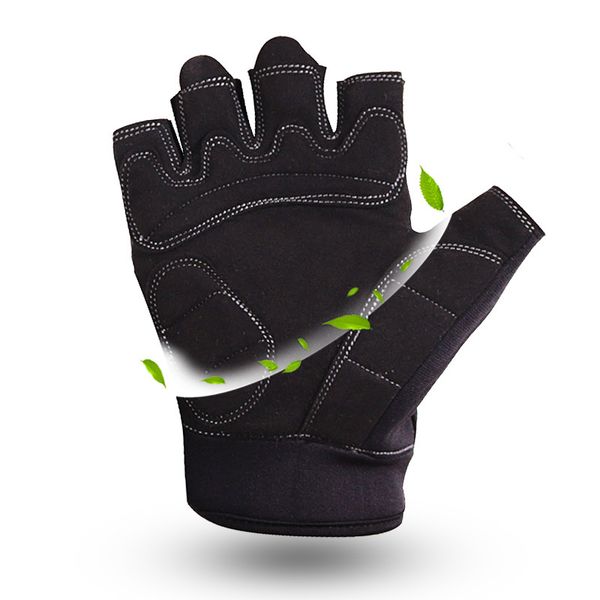 1 pair half finger sport fitness gloves breathable road riding gloves non-slip for bike bicycle cycling men ing, Black
1 pair half finger sport fitness gloves breathable road riding gloves non-slip for bike bicycle cycling men ing, Black