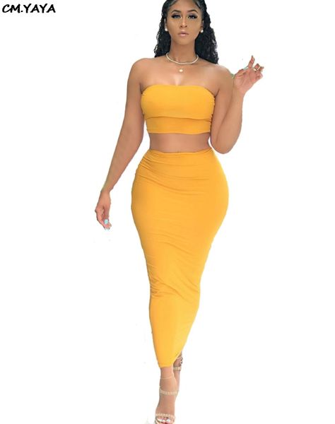2019 new women summer strapless ankle length skirt suit two piece set bodycon party club midi dresss vestidos glywjr0653, White
2019 new women summer strapless ankle length skirt suit two piece set bodycon party club midi dresss vestidos glywjr0653, White